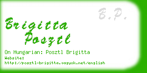 brigitta posztl business card